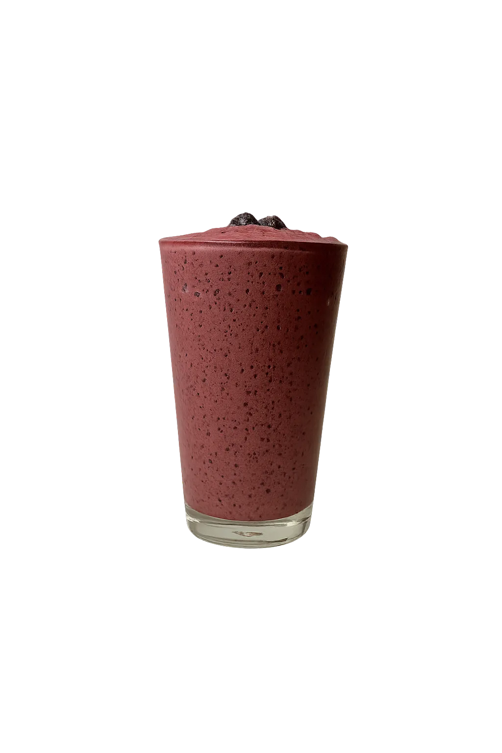 Organic blueberry shake from Paksong at Pakse bar
